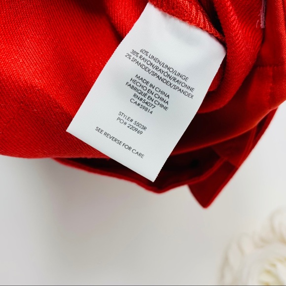 NEW CAbi Valentine Trouser in Cranberry Crush - Picture 9 of 11